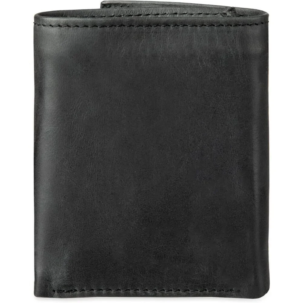 Men's Black Slim Wallet Style Includes Window Credit Card Holder Designed
